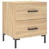 vidaXL Bedside Cabinets 2 pcs Sonoma Oak 40x35x47.5 cm Engineered Wood