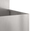 vidaXL Garden Planter Silver 80 x 80 x 48 cm Stainless steel