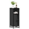 vidaXL Bathroom Cabinet Black 35x37.5x100 cm Engineered Wood