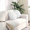 vidaXL Seat Cushions 2 pcs White &Oslash;40 x 13 cm Fabric