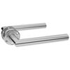 vidaXL Door Handle Set with WC Lock Stainless Steel