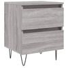 vidaXL Bedside Cabinet Grey Sonoma 40x35x50 cm Engineered Wood