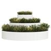 vidaXL Garden Planter White 120 x 120 x 20 cm Cold-rolled Steel