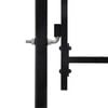vidaXL Garden Gate Woerden Steel 1.95x4 m Black