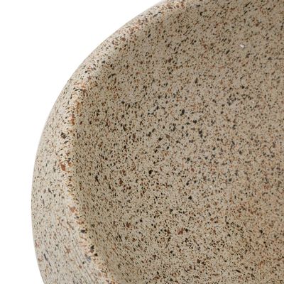 vidaXL Countertop Basin Sand Oval 59x40x15 cm Ceramic