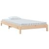 vidaXL Stack Bed without Mattress 90x190 cm Single Solid Wood Pine