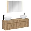 vidaXL Bathroom Cabinet Set 4 pcs Artisan Oak 103.5 x 15.5 x 70 cm