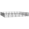 vidaXL Outdoor Dog Kennel Steel 39.52 m&sup2;
