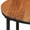 vidaXL Coffee Table 45x45x35 cm Solid Wood Acacia and Iron
