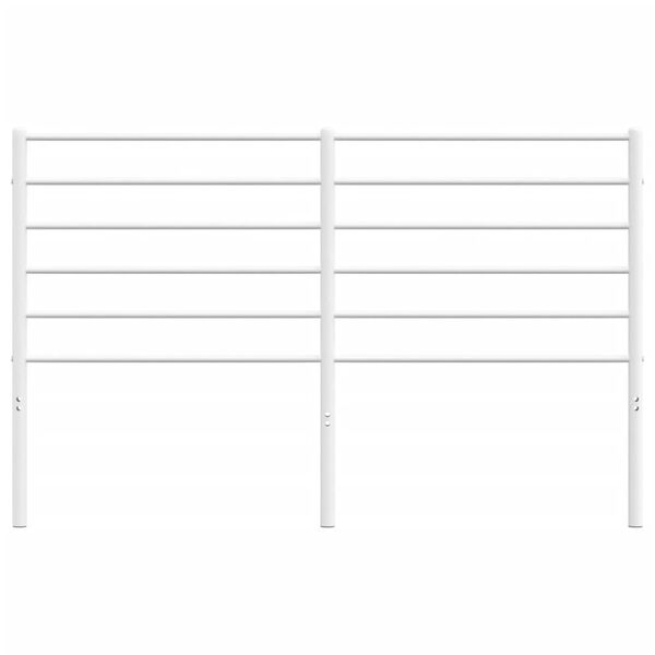 vidaXL Metal Replace Headboard White 160 cm