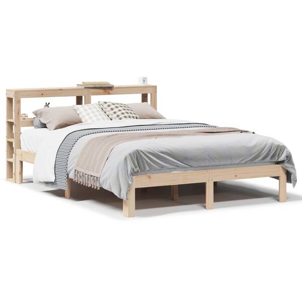 vidaXL Bed Frame with Headboard without Mattress 120x190 cm Small Double