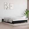vidaXL Bed Frame without Mattress Black 135x190 cm Double Double Fabric