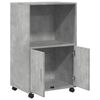 vidaXL Rolling&nbsp;Cabinet Concrete Grey 55x40x91 cm Engineered Wood