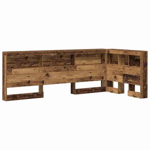 vidaXL Storage Headboard Old Wood Engineered Wood