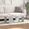vidaXL Coffee Table Concrete Grey 89.5x48x30 cm Engineered Wood