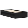 vidaXL Bed Frame without Mattress Black 90x190 cm Single