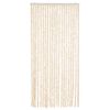 vidaXL Fly Curtain Beige and White 90x200 cm Chenille