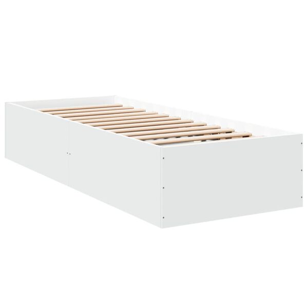 vidaXL Bed Frame without Mattress White 90x200 cm