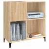 vidaXL Record Cabinet Sonoma Oak 84.5x38x89 cm Engineered Wood