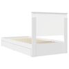 vidaXL Storage Bed with Headboard White 100 x 200 cm Engineered Wood