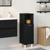 vidaXL Bathroom Cabinet Black Oak 30 x 30 x 95 cm Engineered Wood