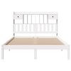 vidaXL Bookcase Bed without Mattress White 140x190 cm Solid Wood Pine