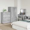 vidaXL Storage Cabinets 2 pcs Grey Sonoma 80 x 48 x 105 cm