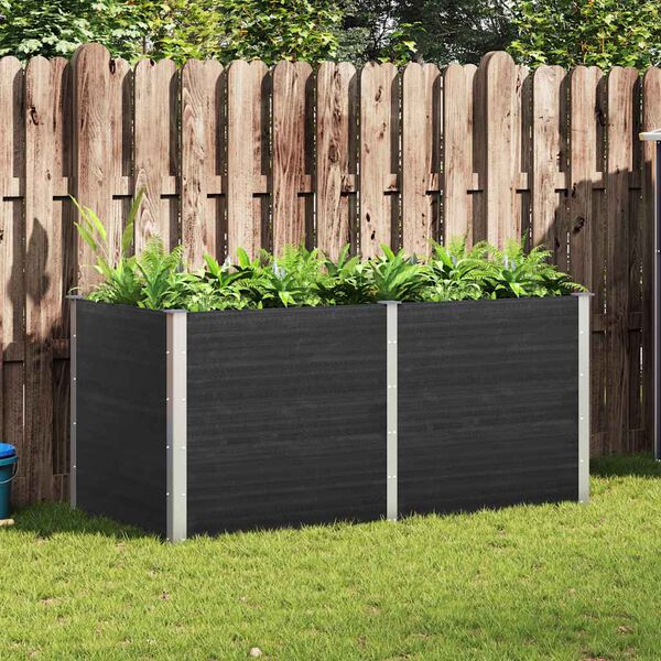 vidaXL Garden Raised Bed 200x100x91 cm WPC Grey
