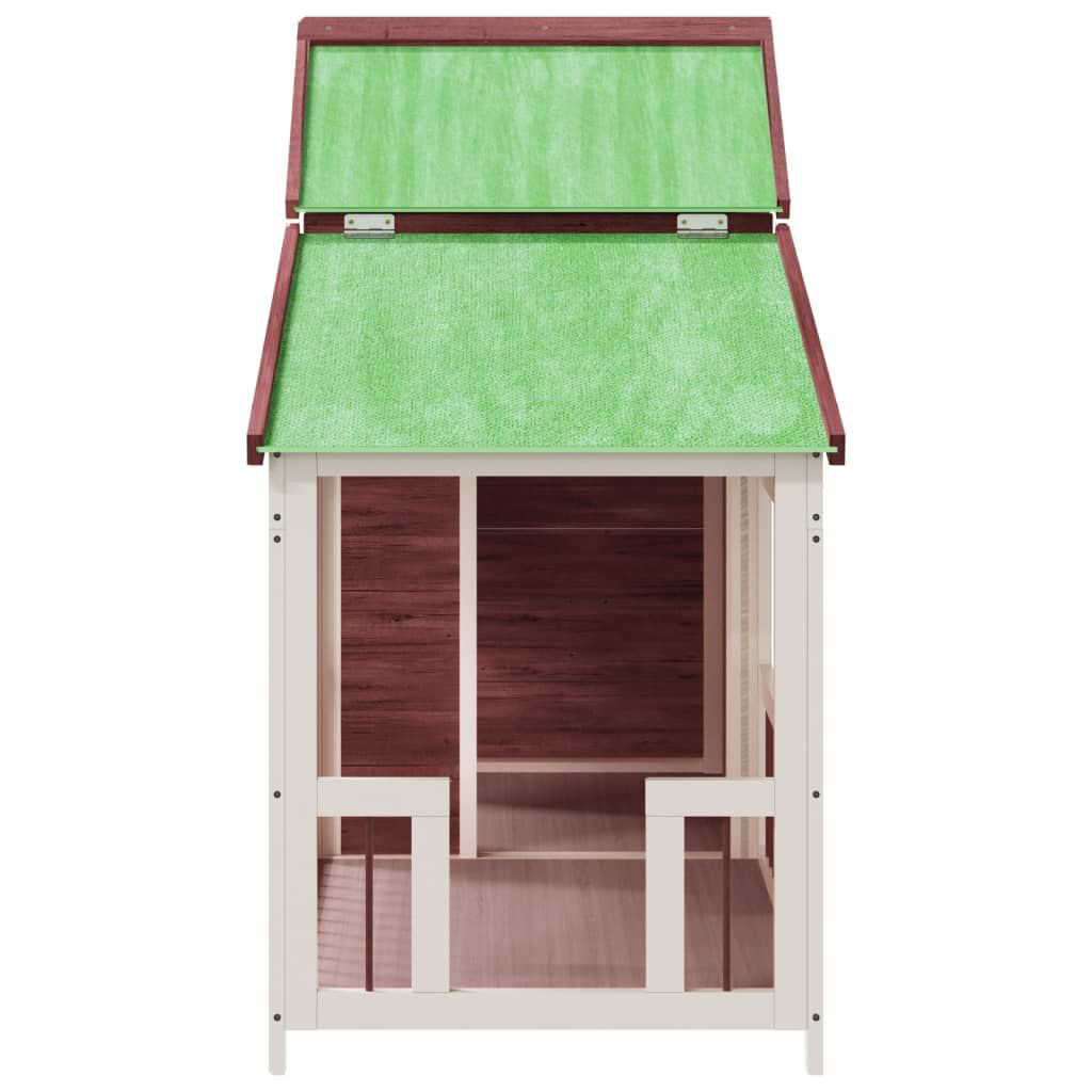 vidaXL Dog Kennel Mocha 143x60.5x109 cm Solid Wood Pine vidaXL