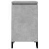 vidaXL Bedside Cabinet Concrete Grey 40x35x70 cm Engineered Wood
