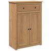 vidaXL Shoe Cabinet PANAMA 80x40x114 cm Solid Wood Pine