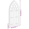 vidaXL Garden Mirror Sand 70x30 cm Iron for Outdoor Use