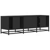 vidaXL TV Cabinet Black 120x35x41 cm Engineered Wood and Metal