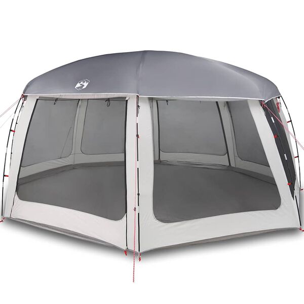 vidaXL Pool Tent with Removable Fly & Mesh Walls Grey 690x690 cm
