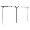 vidaXL Garden Pergola Grey 400x40x205 cm Impregnated Pinewood
