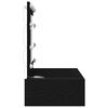 vidaXL Dressing Table Black 83 x 40 x 70 cm Engineered Wood