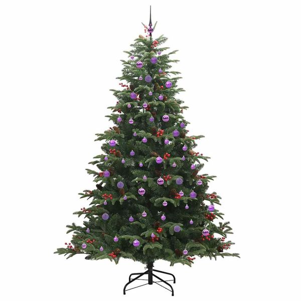 vidaXL Artificial Christmas Tree with 300 LEDs with Stand Green 240 cm