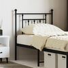 vidaXL Metal Replace Headboard Black 75 cm