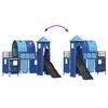 vidaXL Kids'Loft Bed Frame Black and Blue 99.5 x 190 cm Metal