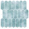 vidaXL Feather Tile 10 pcs Green 30 x 30 cm Polyurethane and PET