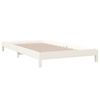 vidaXL Stack Bed without Mattress White 80x200 cm Solid Wood Pine