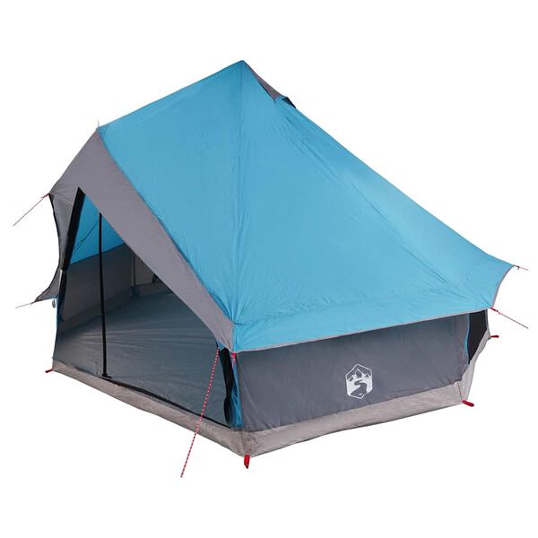 vidaXL Family Tipi Tent Folding Blue and Grey 400 x 346 x 250 cm
