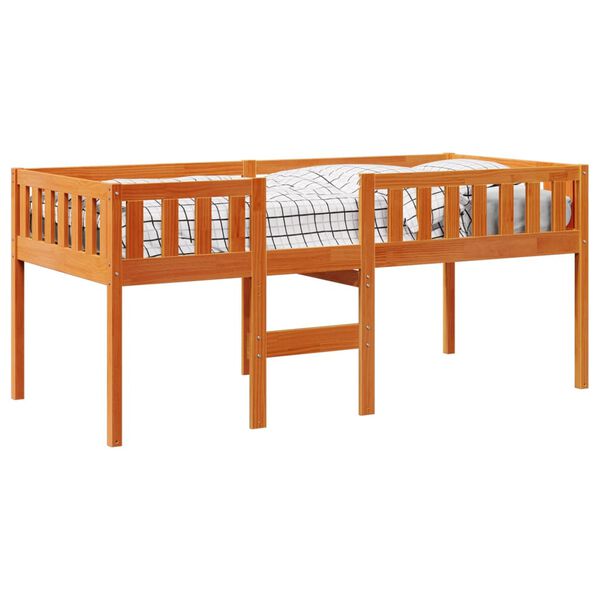 vidaXL Children's Bed without Mattress Wax Brown 90x200 cm Solid Wood Pine