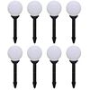 vidaXL Outdoor Pathway Lamps 8 pcs LED 15 cm with Ground Spike