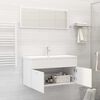 vidaXL 2 Piece Bathroom Furniture Set White Engineered Wood