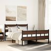 vidaXL Bed Frame without Mattress with Headboard and Footboard 137x190 cm