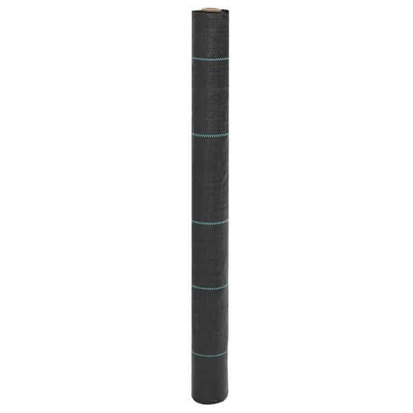 vidaXL Weed Membrane Black 1x50 m PP