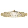 vidaXL Rain Shower Head Stainless Steel 30 cm Round Gold