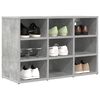 vidaXL Shoe Cabinet Concrete grey 77.5 x 30 x 51 cm Engineered Wood