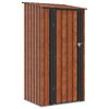 vidaXL Garden Sheds Brown 103 x 86 x 200 cm Metal